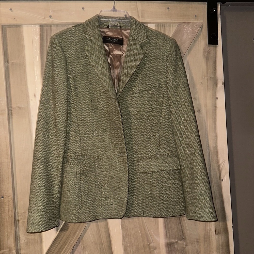 Weekend Max Mara 100% Virgin Wool‎ Jacket Women's 8 Blazer Vintage